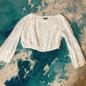 J.Crew Blouse cropped lined size small